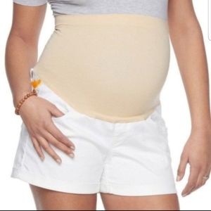 NWT 🎉HostPick🎉 Maternity White Denim Shorts